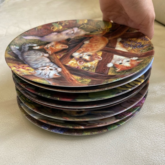 Khala Collectable German Kittens Plates Lot of 8 - Picture 9 of 11